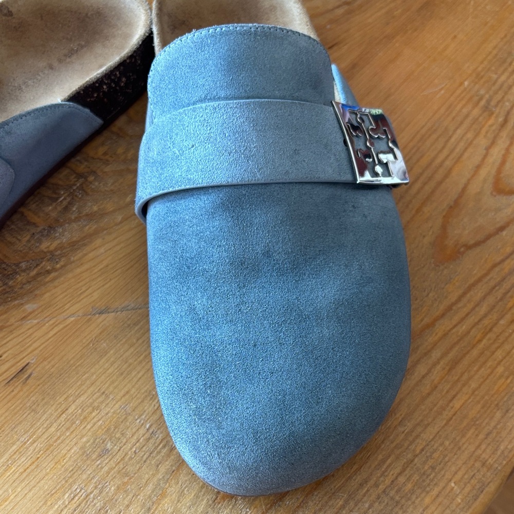 Tory Burch Suede Slip-On Mellow Mules - Picture 3 of 5
